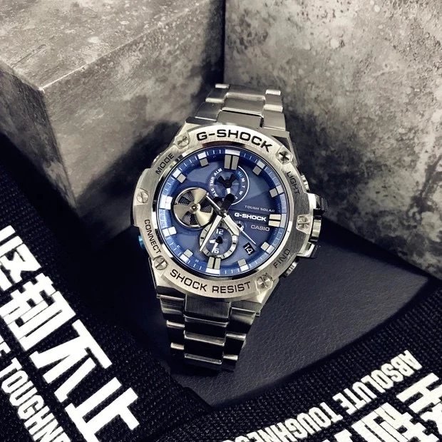 Silver Blue Dial