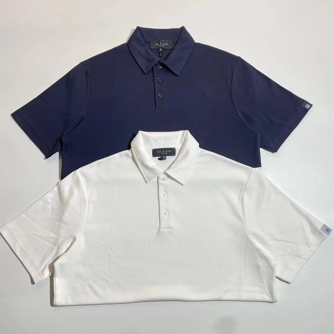 New York rag & bone Men's Polo Shirt with Lapel Collar