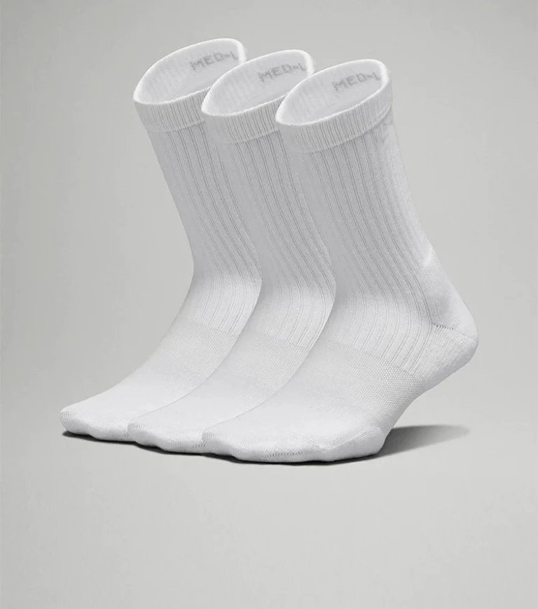 4.0 Restock Upgrade Version In Stock LU/ Daily Essential Mid-Calf Socks *3 Pack / Moisture-Wicking