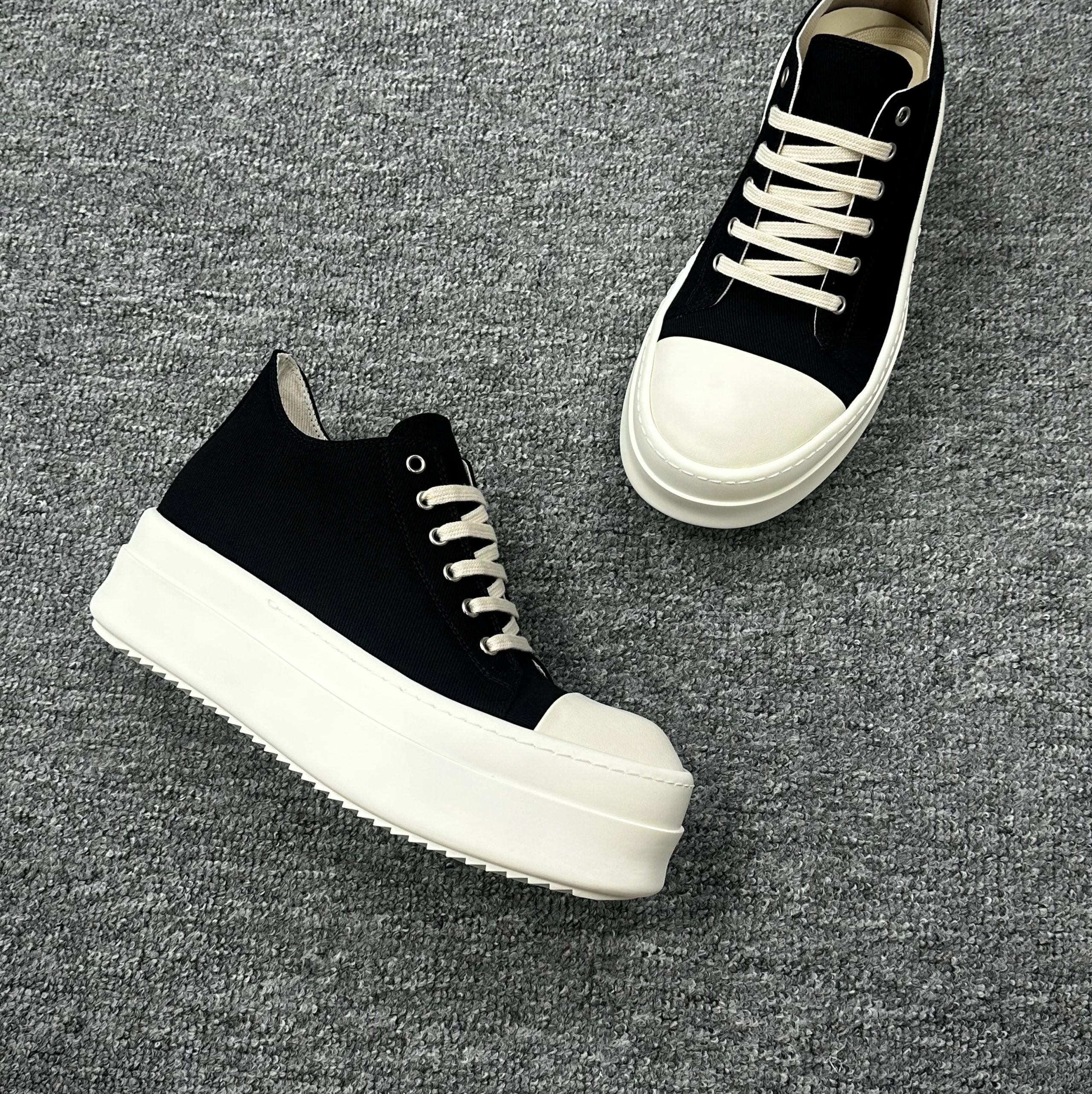 Thick Sole Canvas Black Watermelon Head