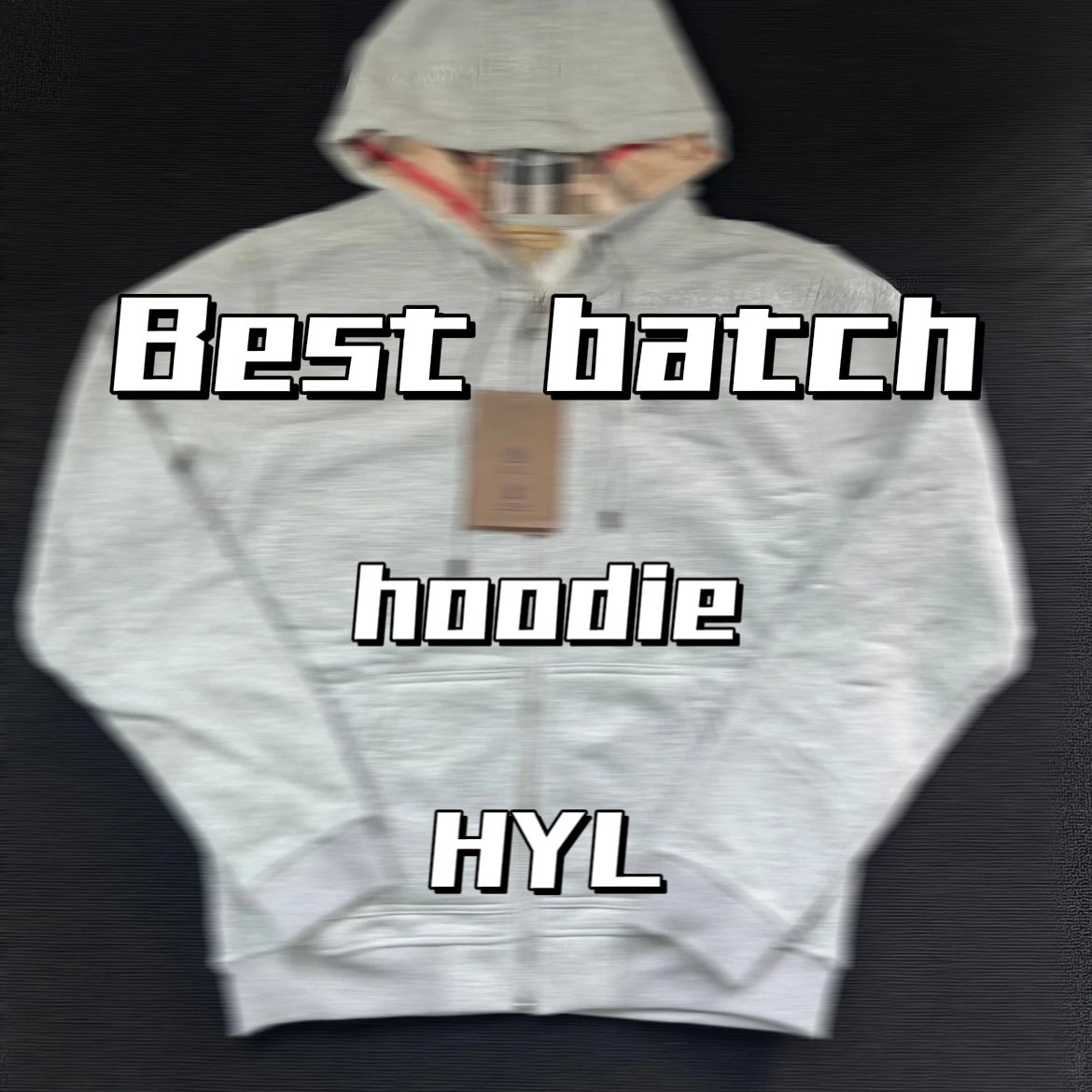 Check Lined Zip Hoodie