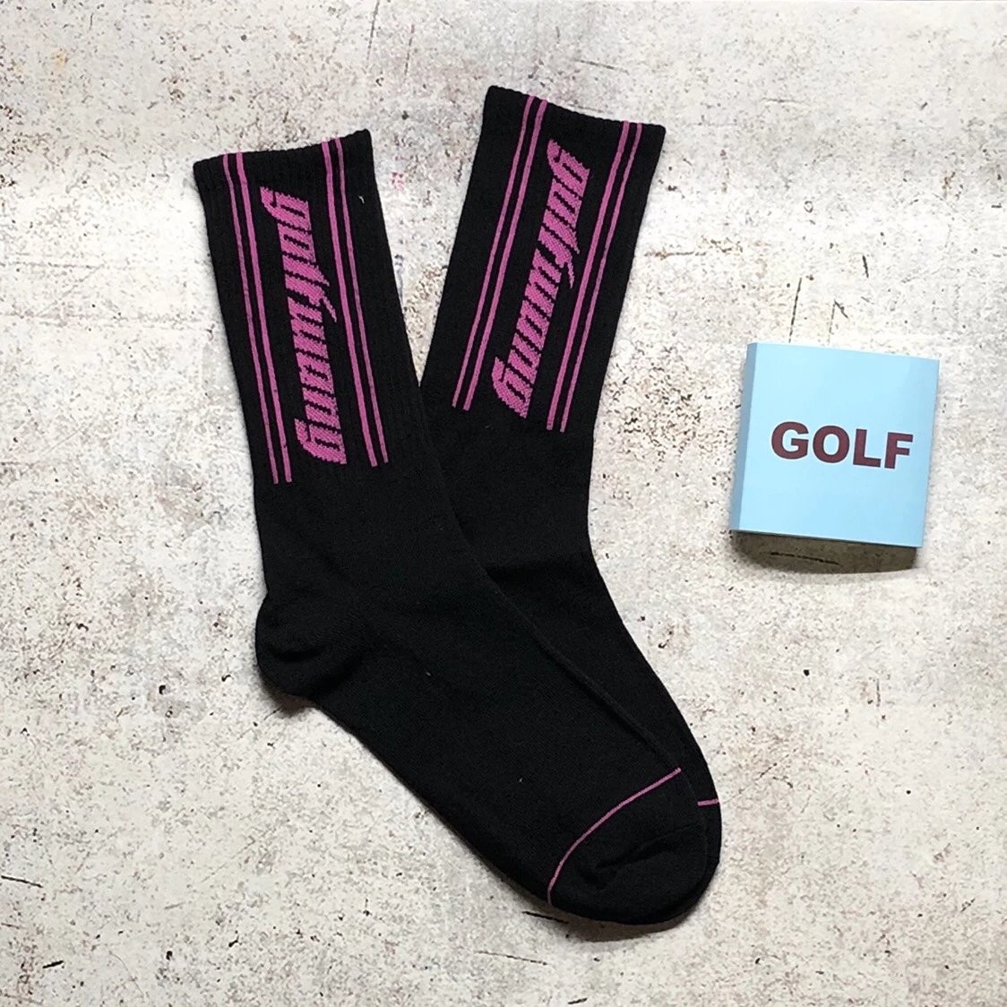 Design GOLF Wang Socks Teal with Lime Stripe Socks - 6