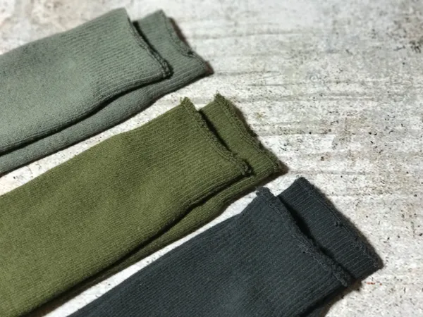 Design Basic Crew Socks in Gray, Peach, and Beige - 12
