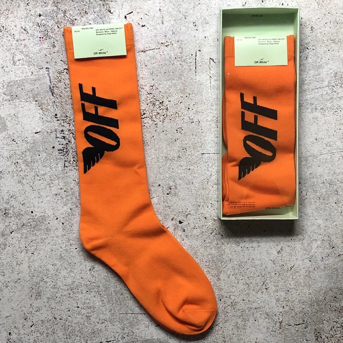 Off-White OFF Socks Orange Socks - 4