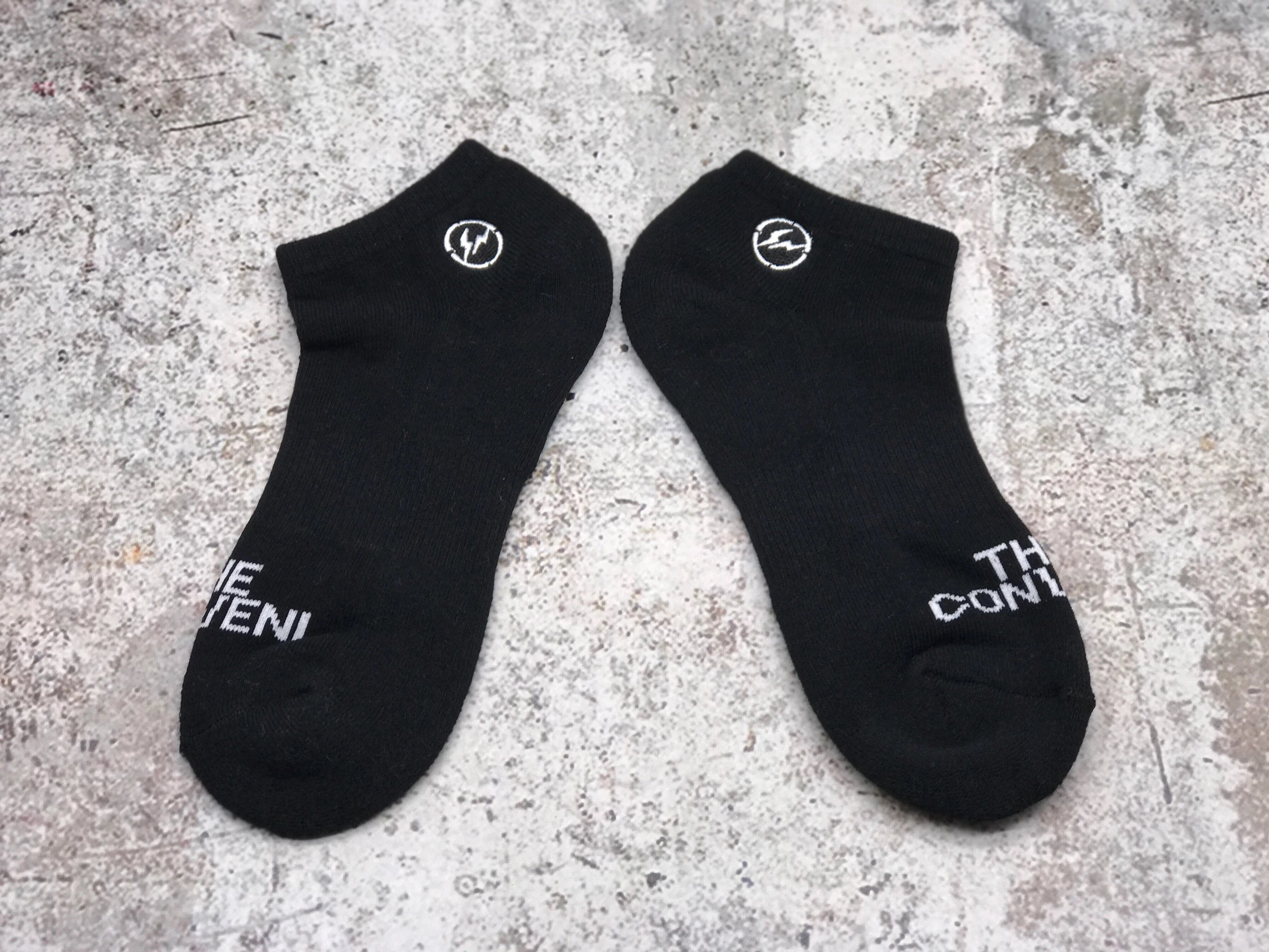 Design Ankle Socks White with Black Logo - 5