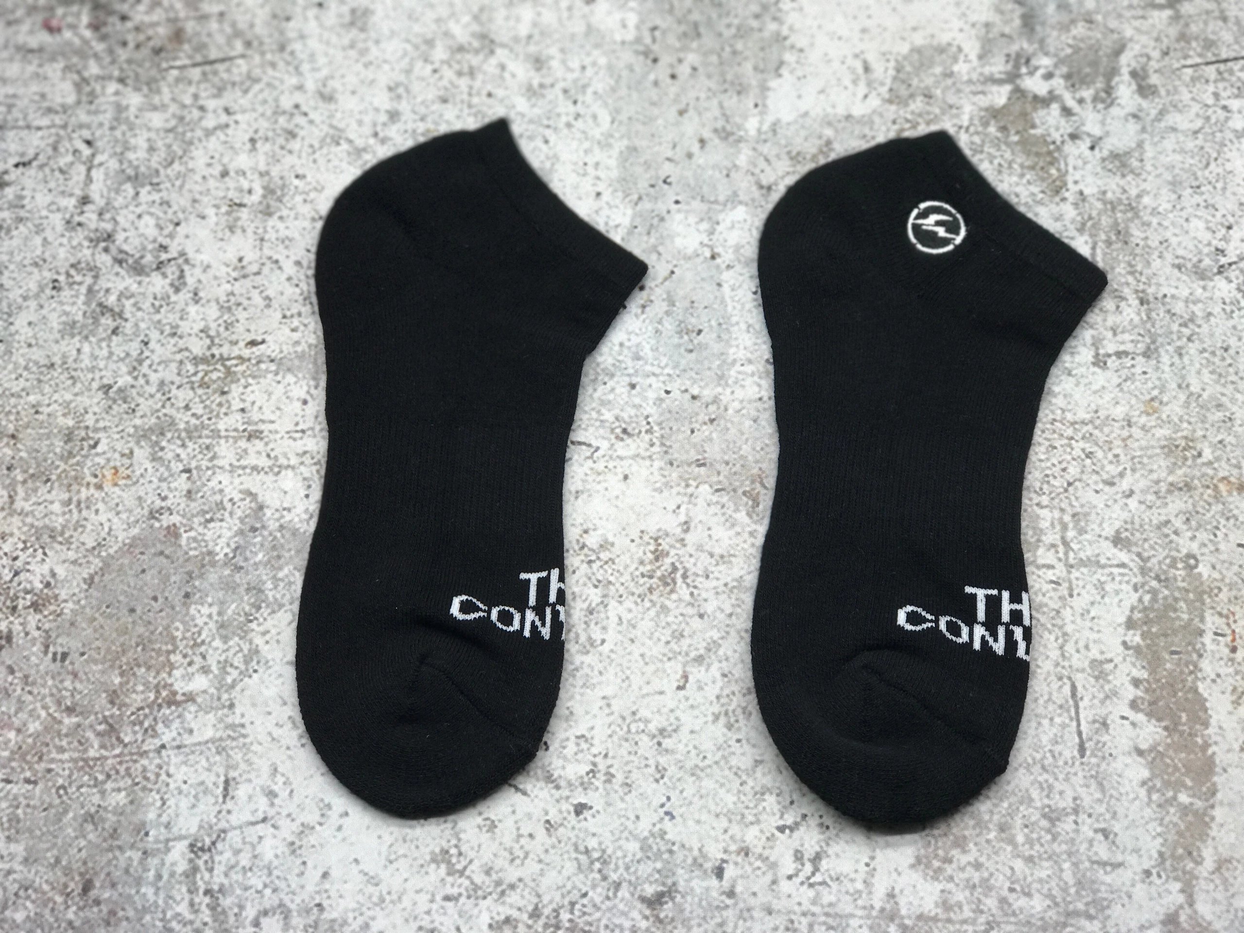 Design Ankle Socks White with Black Logo - 7