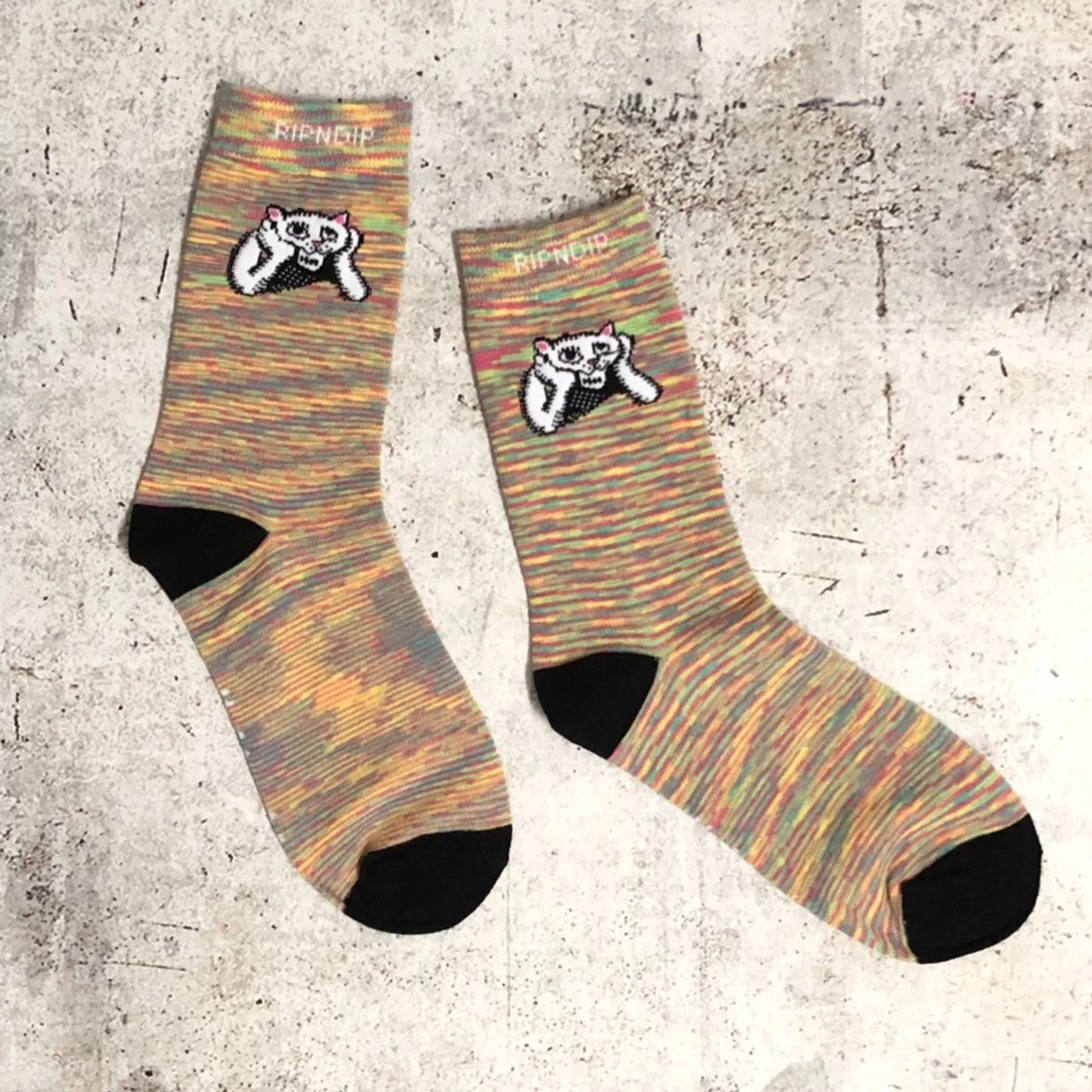 Design RIPNDIP Flamingo Skate Socks Turquoise Socks - 8