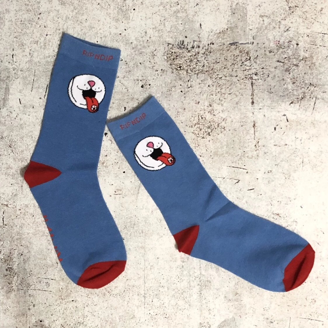 Design RIPNDIP Flamingo Skate Socks Turquoise Socks - 10