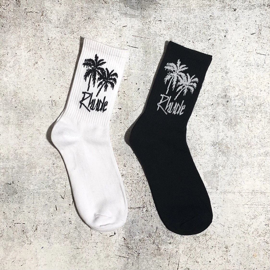Rhude Palm Tree Crew Socks