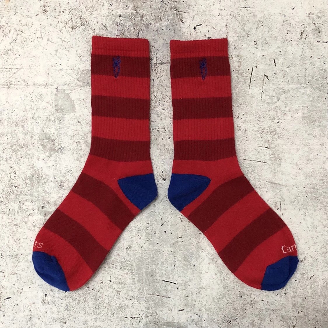 Design Carrots Striped Pink Socks - 6