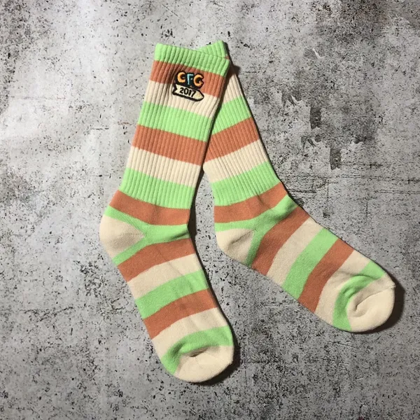 Design Flower Boy x Scum Fuck Pink Bee Embroidered Socks - 6