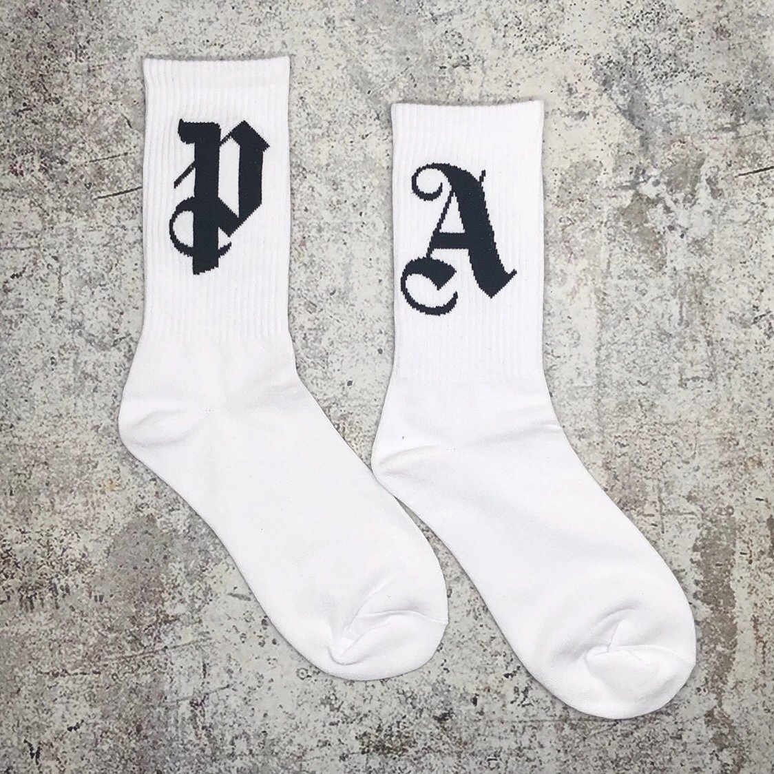 PA Monogram Crew Socks