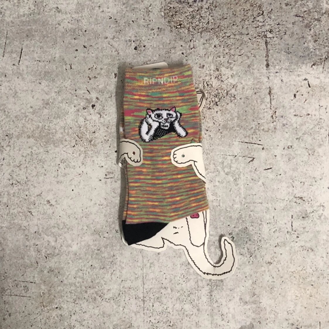 Design RIPNDIP Flamingo Skate Socks Turquoise Socks - 7