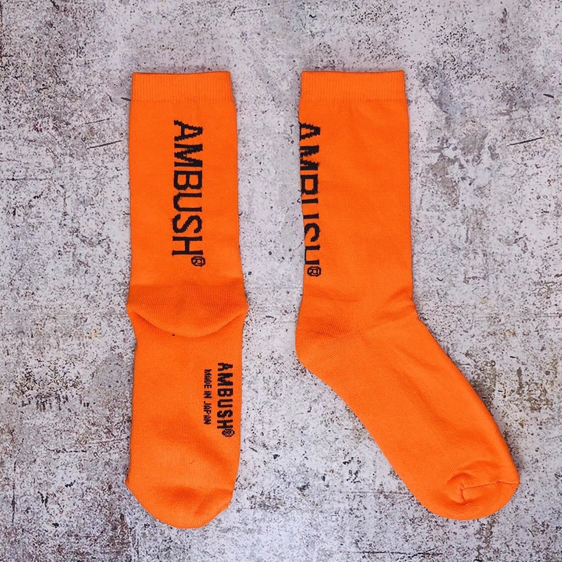 Design Ambush Logo Socks Set Orange Red White Black Socks - 5