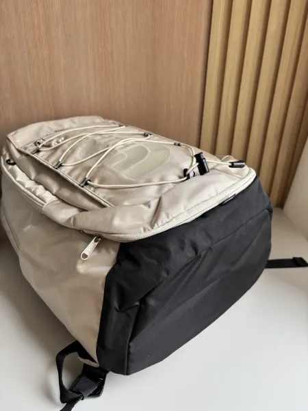 The North Face Borealis Backpack in Khaki, Gray-Green, Cream White, and Black - 21