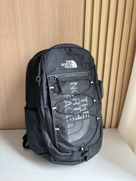 The North Face Borealis Backpack in Khaki, Gray-Green, Cream White, and Black - 23