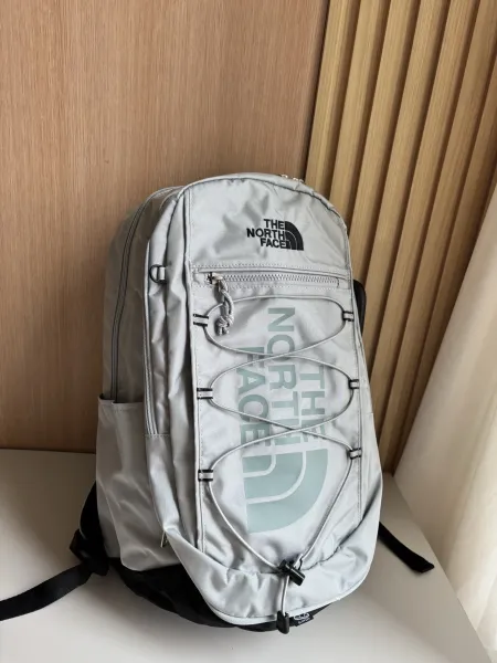 The North Face Borealis Backpack in Khaki, Gray-Green, Cream White, and Black - 22