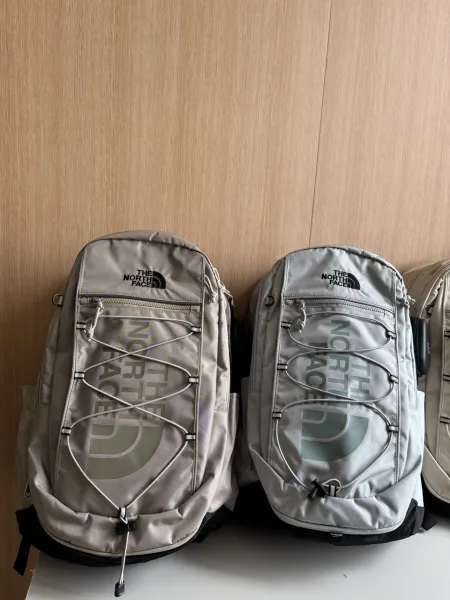 The North Face Borealis Backpack in Khaki, Gray-Green, Cream White, and Black - 6