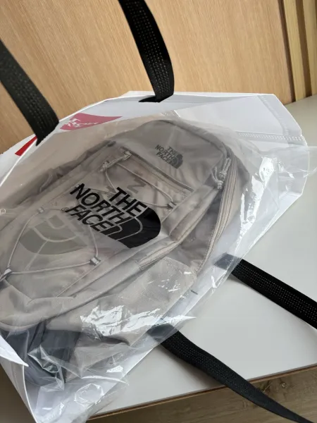 The North Face Borealis Backpack in Khaki, Gray-Green, Cream White, and Black - 8