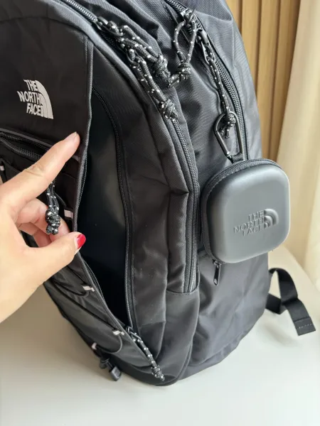 The North Face Borealis Backpack in Khaki, Gray-Green, Cream White, and Black - 30