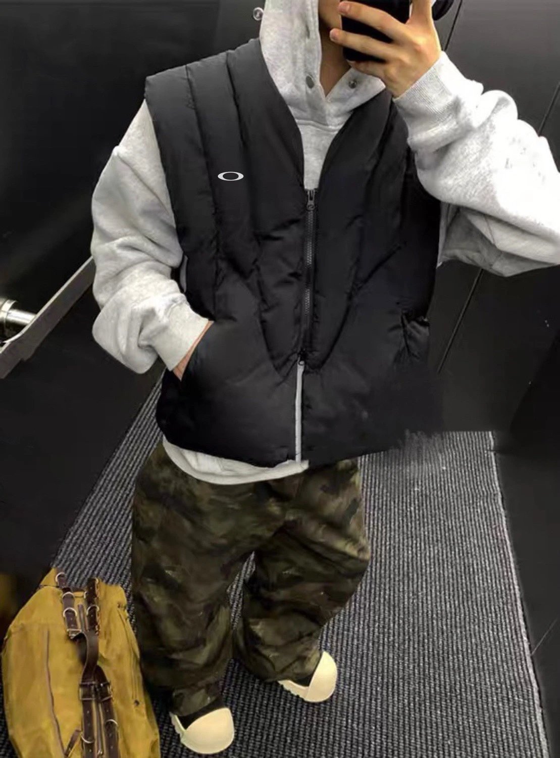 Dark Warrior Deconstructed Puffer Vest