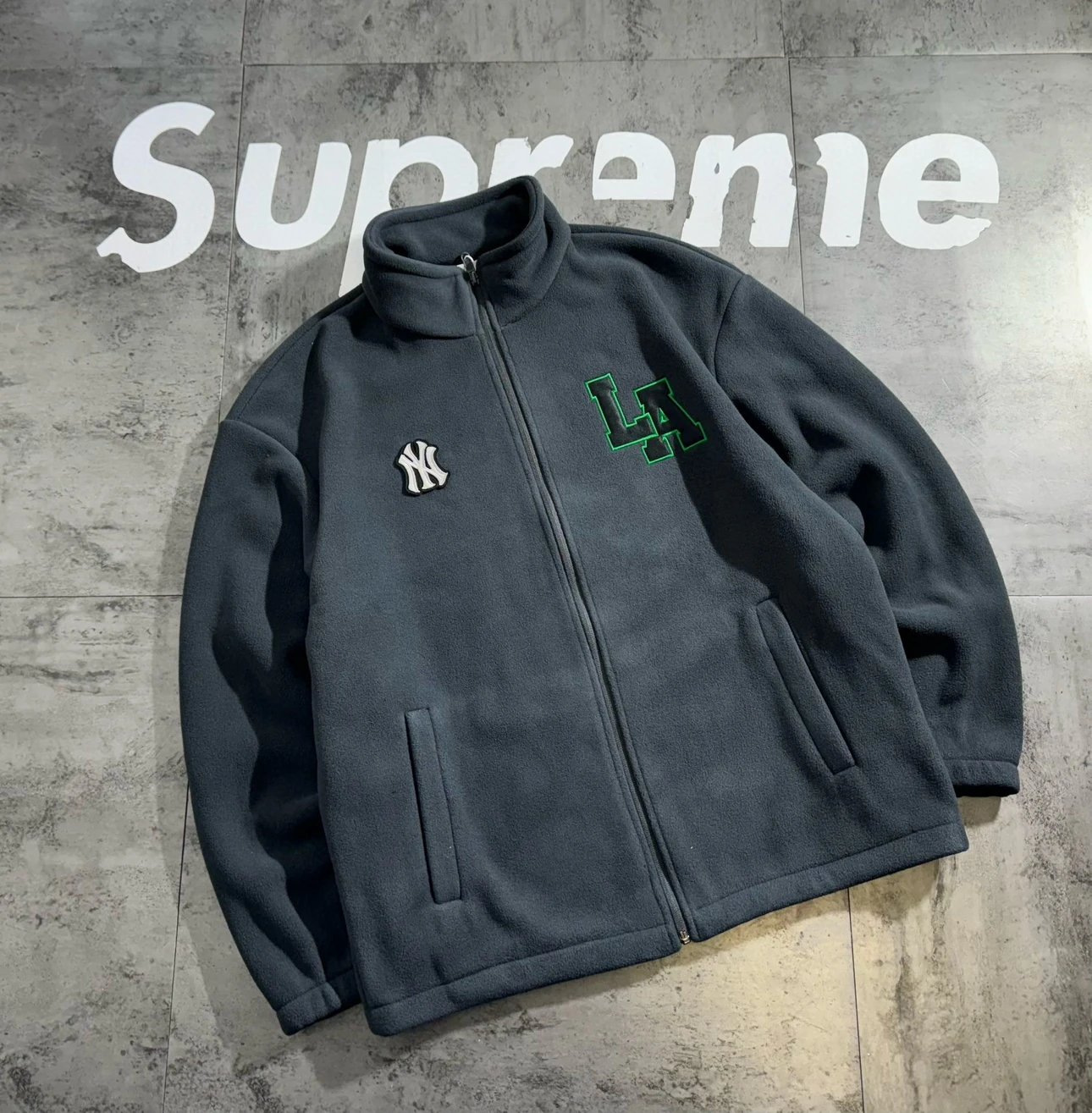 MLB Sherpa Embroidered Jacket