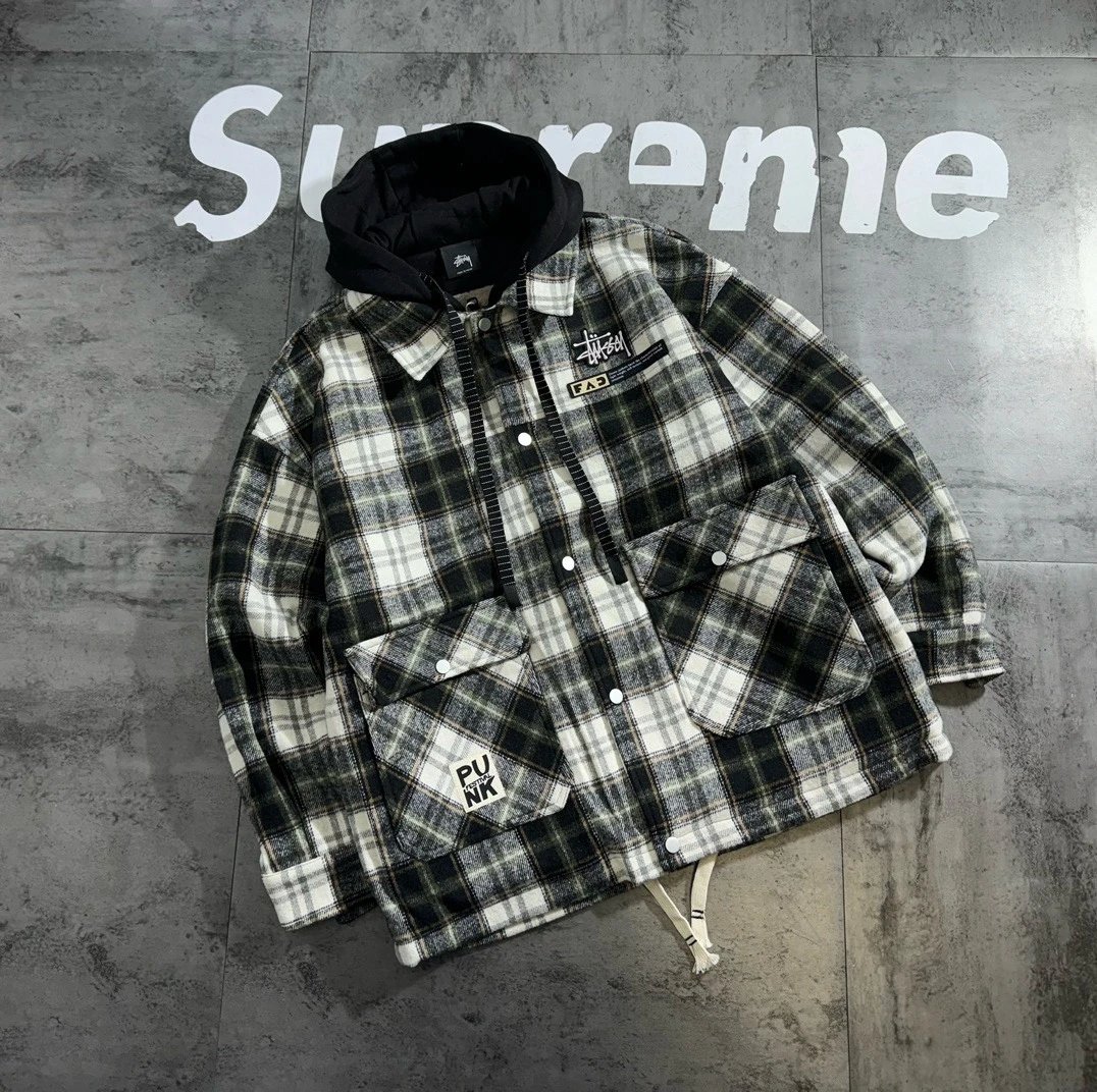 Stüssy Plaid Basic Quilted Jacket