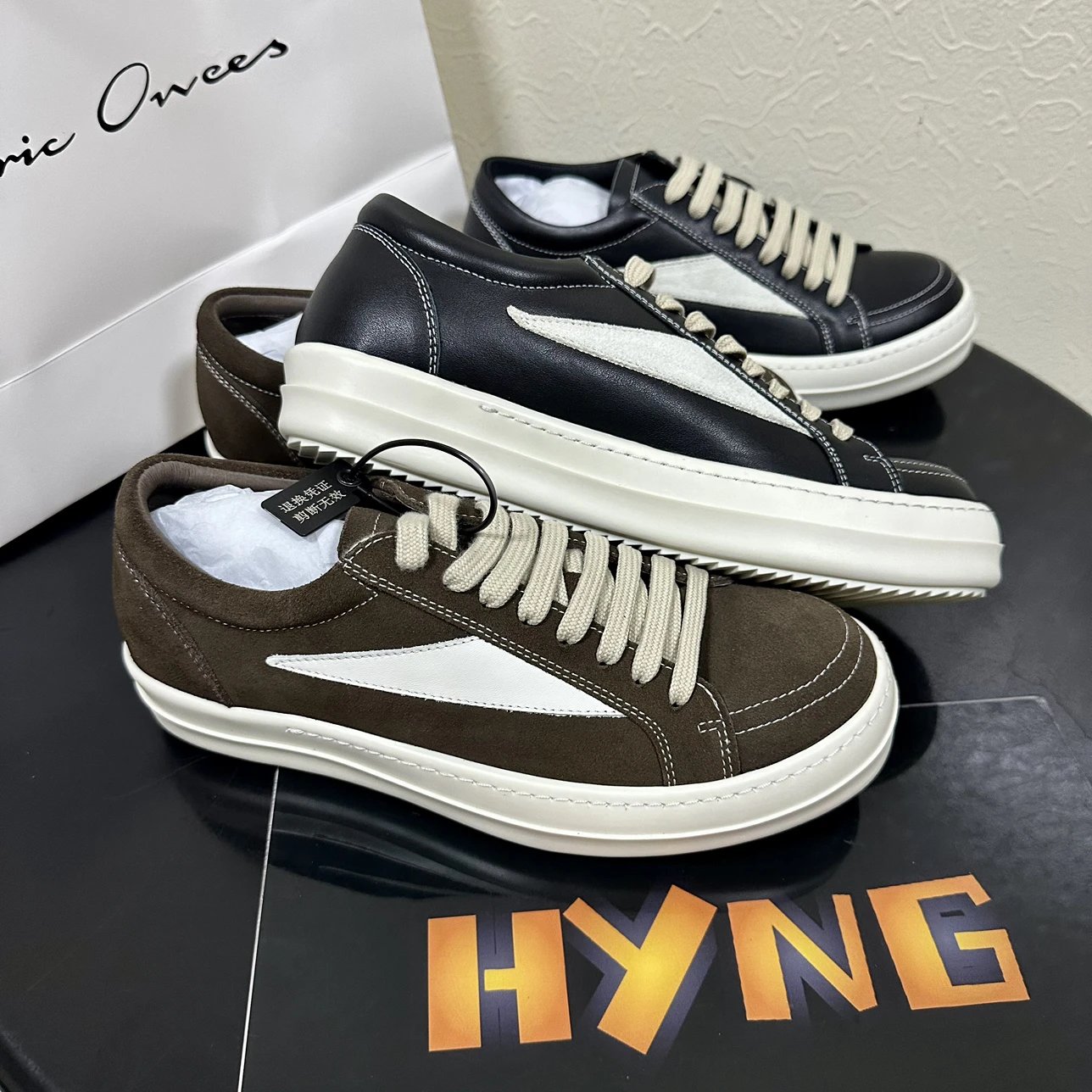 RICK OWENS Low-Top Canvas Sneaker