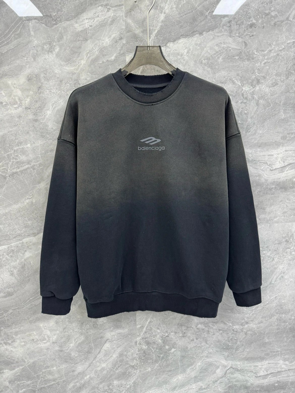 BAL 25 Autumn/Winter New Loose Wide Edition High Weight Heavy Cotton Hoodie, Men's Vintage Printing and Dyeing Gradient Trend Hoodie