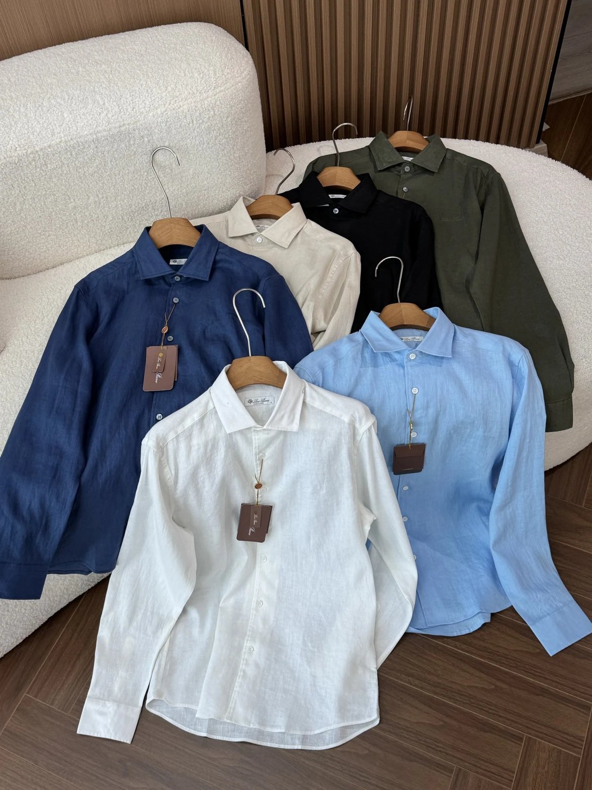 LP Spring/Summer New Arrival Linen Solid Color Long-Sleeve Men's Shirt - A Must-Have for Every Man, Solid Color Design, Suitable for Business and Casual, Early Spring Limited Edition, Urban Business Style