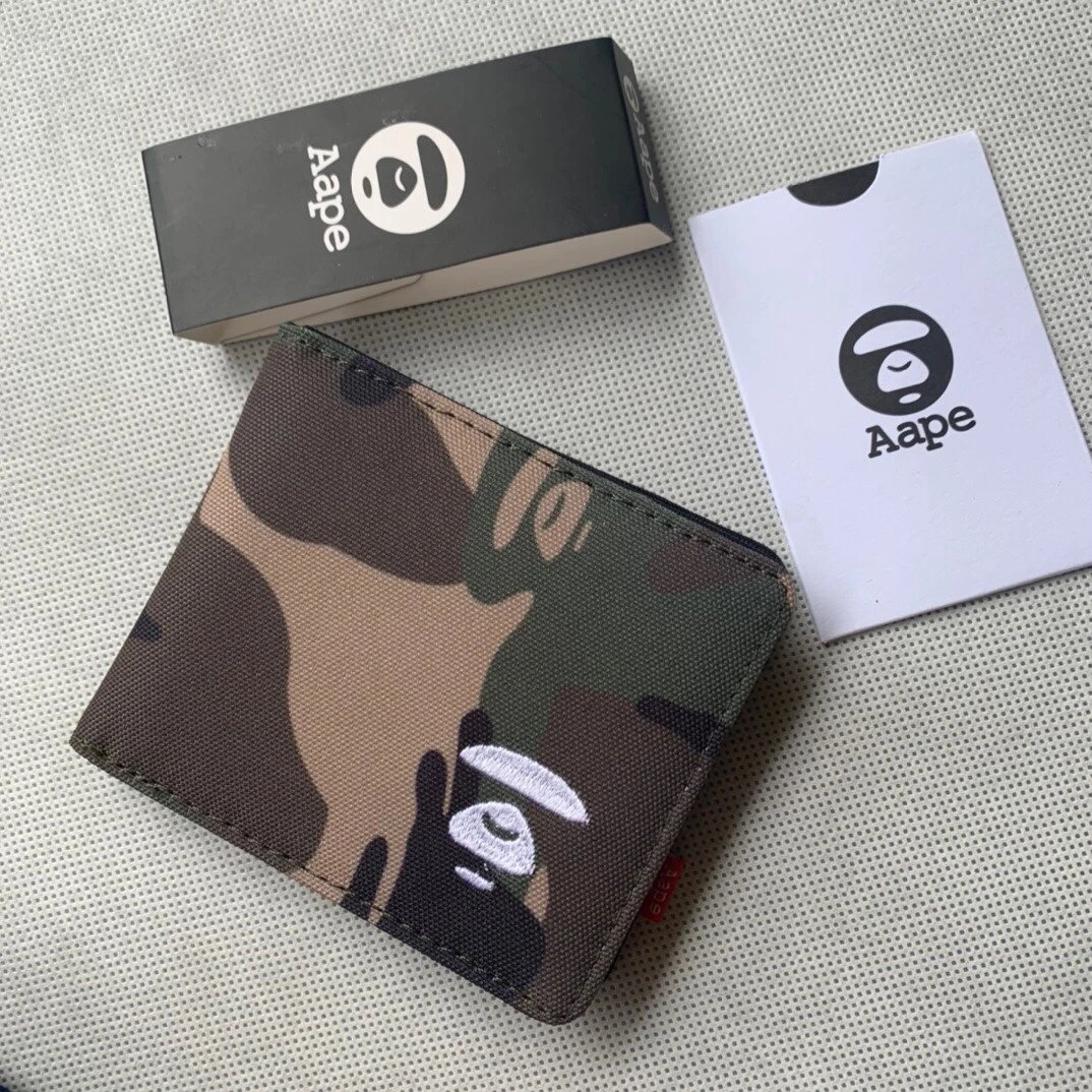 A Bathing Ape Camo Print Short Wallet - 4
