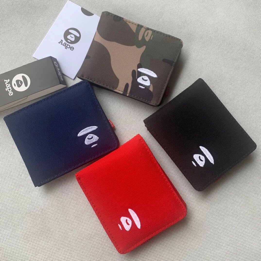 A Bathing Ape Camo Print Short Wallet - 3