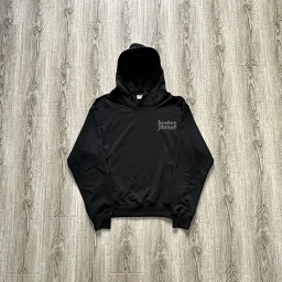 thumbnail for Basic black hooded sweatshirt