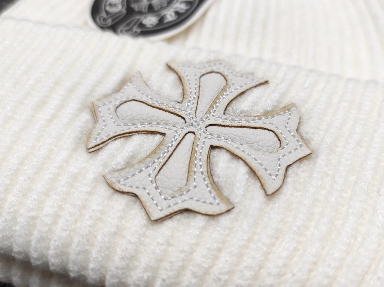 CH Chromehearts cortical cross logo winter hat 十字针织厚版冷帽