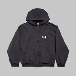 thumbnail for [Spot Second Delivery] BLCG 620g Super Heavy Weight Show Dema Co-branded Washed Distressed Zipper Sweatshirt Fits Standard Fit