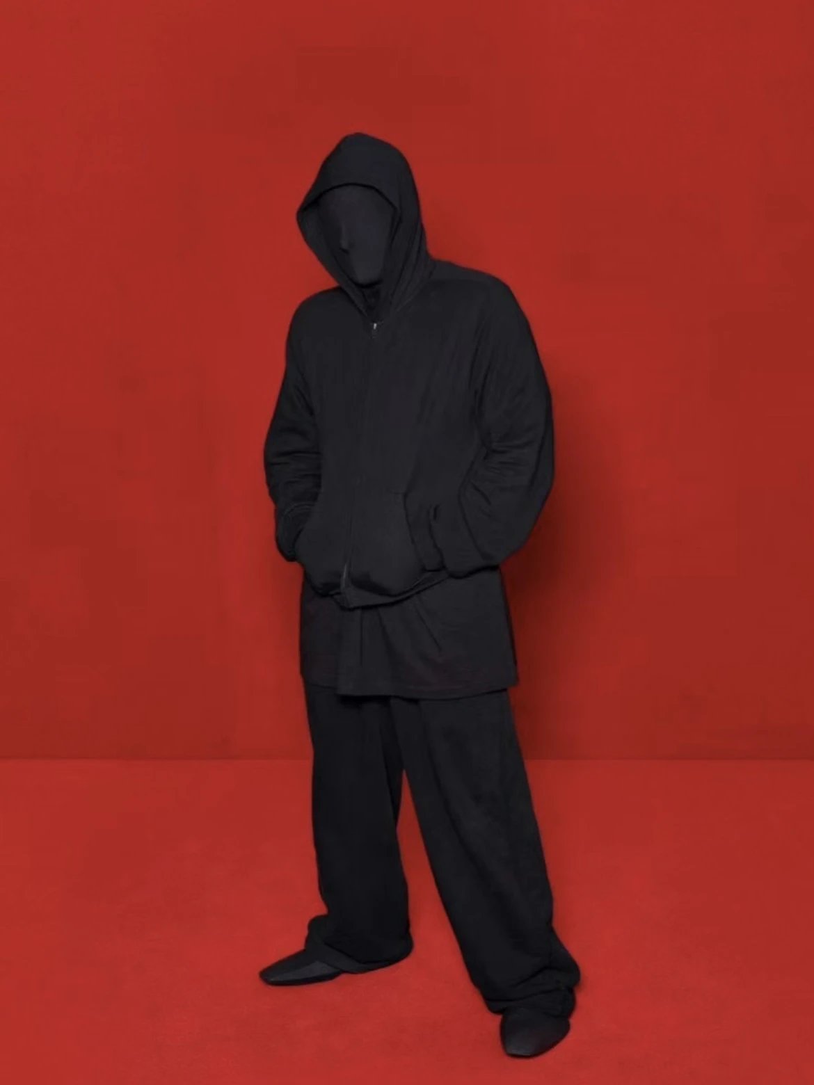 BLCG 22SS Demna-Inspired Fitted Zip-Up Hoodie - Small Silhouette, Heavyweight 1