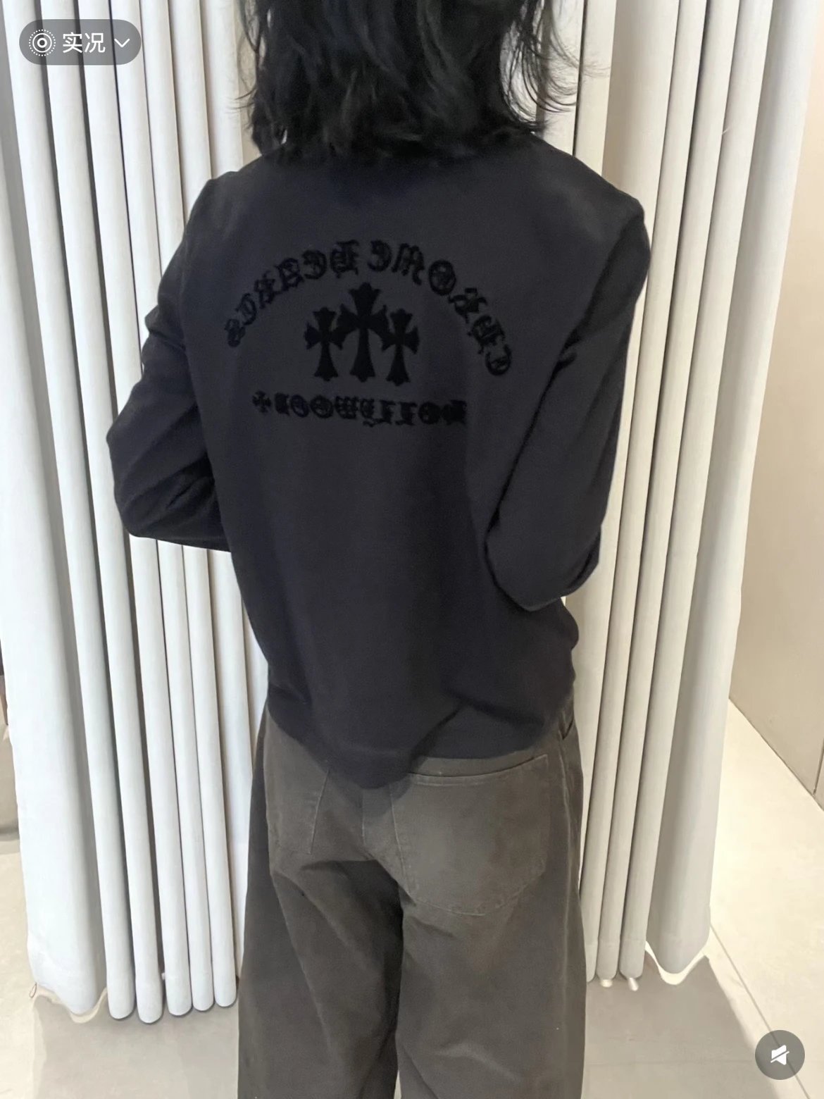 Chrome Hearts Hollywood Cross Long Sleeve T-Shirt Black and Gray - 30