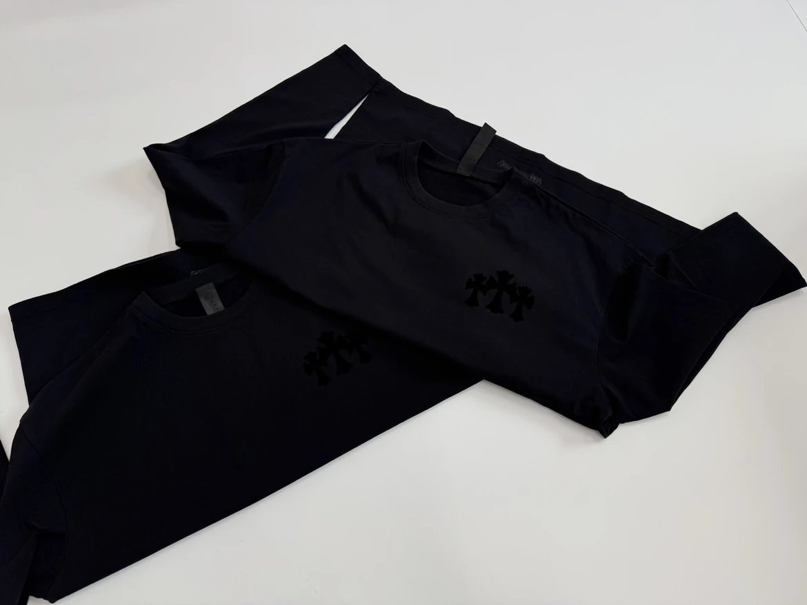 Chrome Hearts Hollywood Cross Long Sleeve T-Shirt Black and Gray - 15