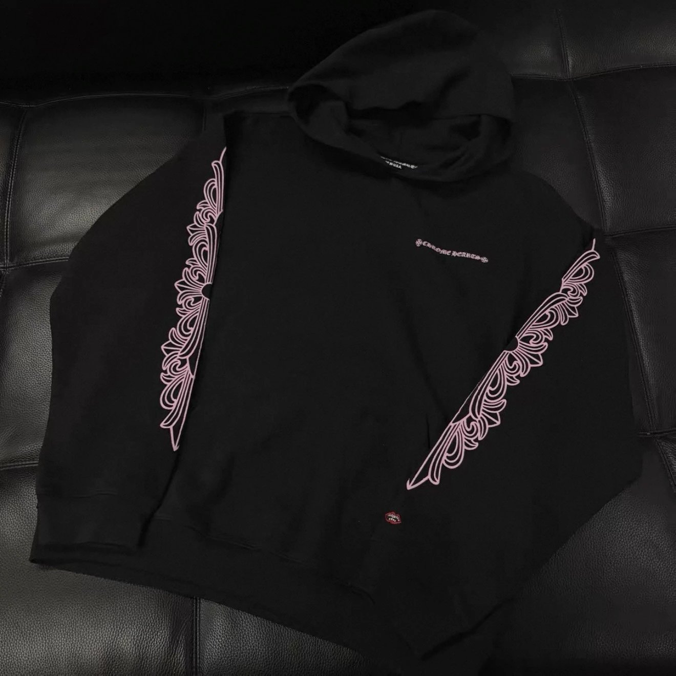 【In Stock, Fast Shipping】CH Mattyboy Friends & Family Limited Edition Pink Print Hoodie, Loose Cropped Fit