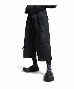 thumbnail for [In Stock, Immediate Shipping] BLCG 26SS Washed Distressed Hand-Cut Heavily Damaged 7/10 Cargo Work Shorts