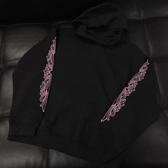 CH Pink Printed Hoodie