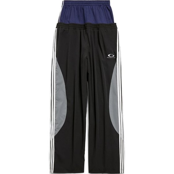 【Dual Colors In Stock, Ships Now】BLCG 25SS Runway Cut-Up Dual Waistband Design Side Stripes Loose Fit Sweatpants