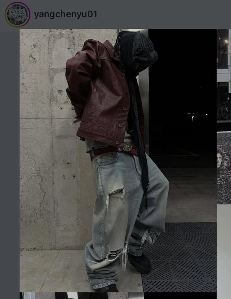 23ss Destroyed Skater