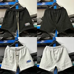 thumbnail for 降价福利最后一波Fear of God Essentials x NB@ 联名款 FW24 Essentials Sweatshorts 裤腿徽章标志抽绳系带休闲短裤
