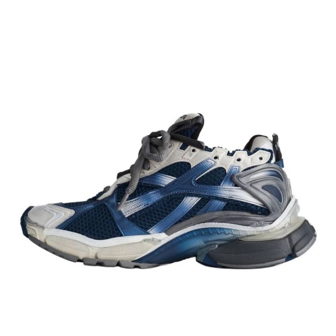 Runner 7.5 Black Blue Splash Ink