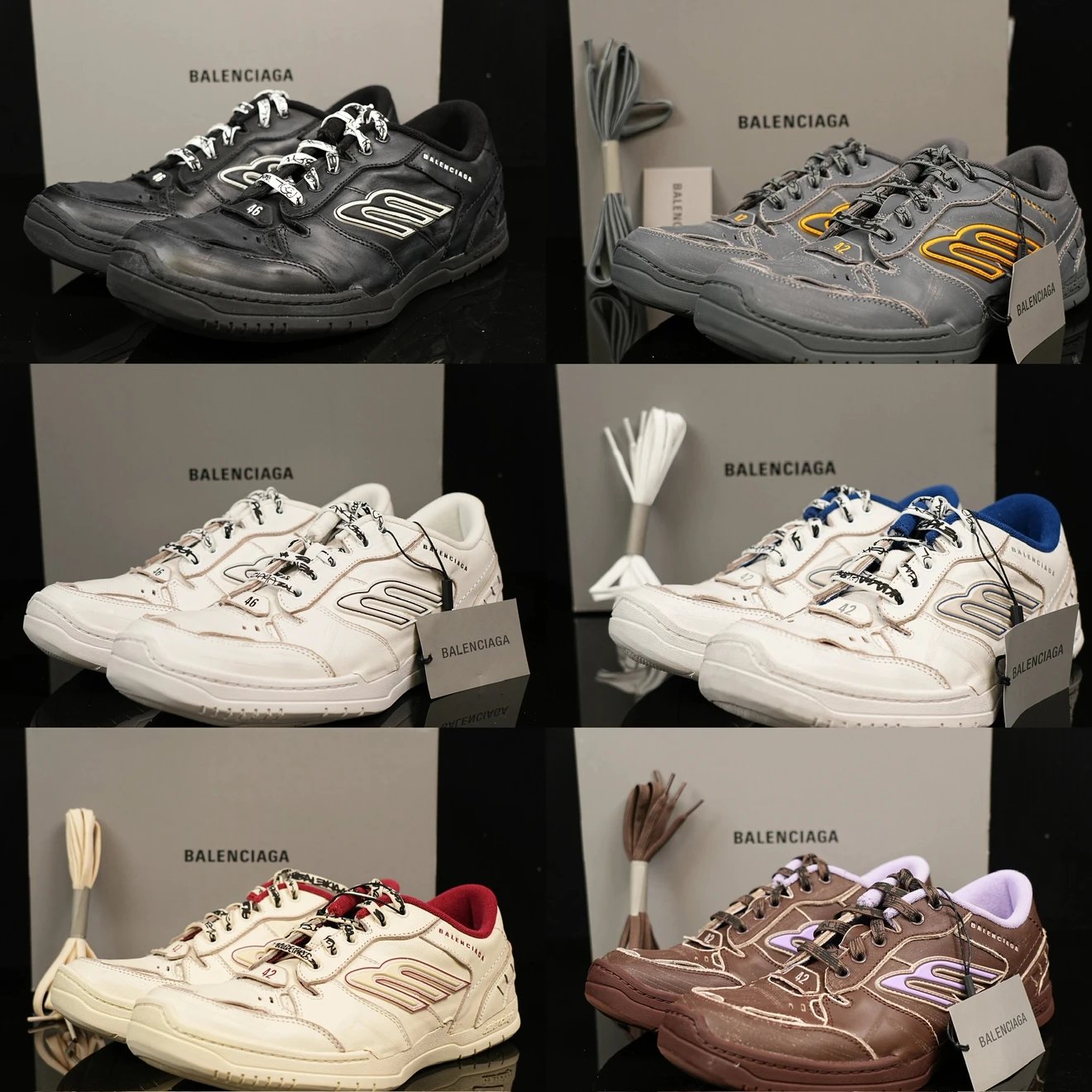 Hamptons Worn Out Lace-Up Sneakers