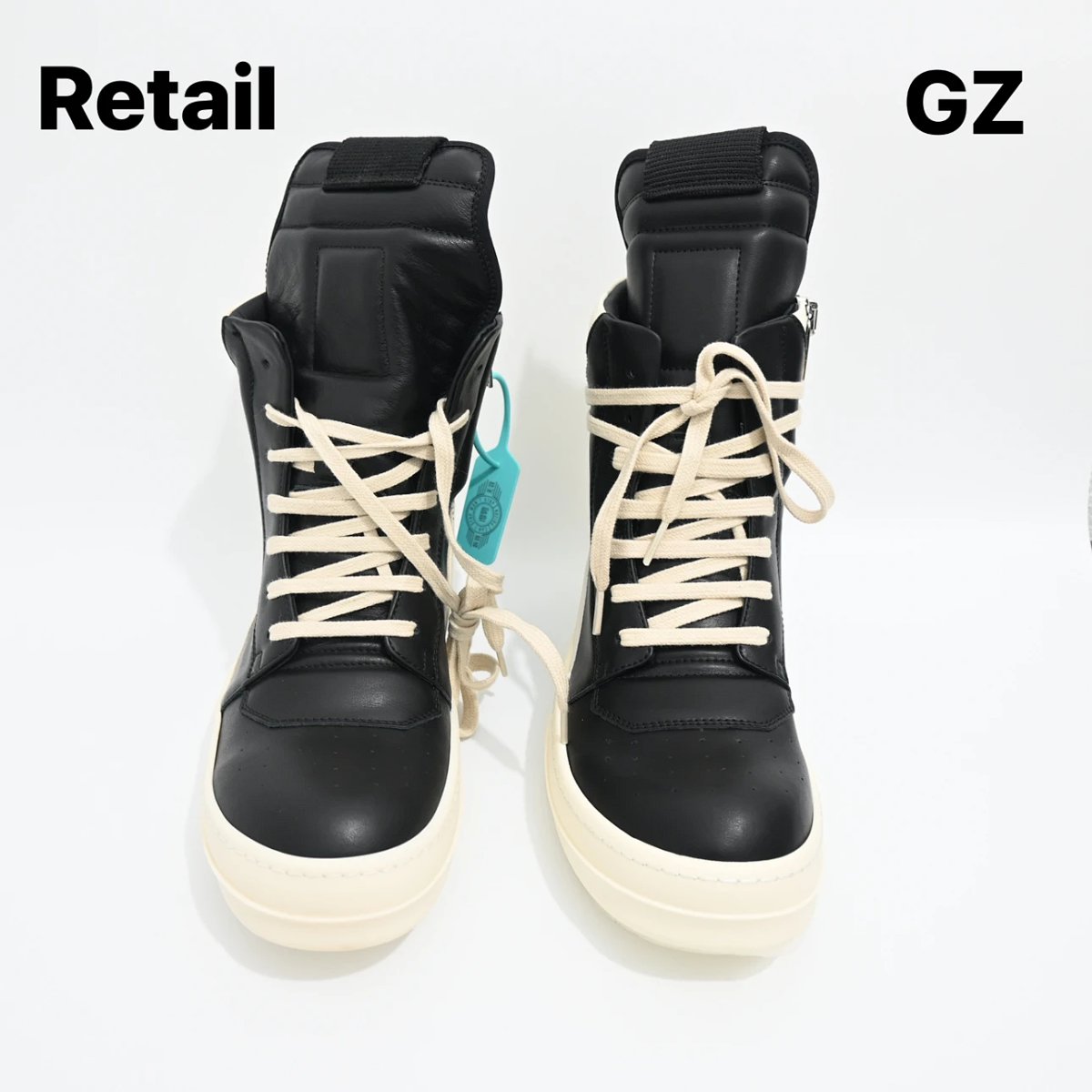 Rick Owens DRKSHDW Runner High Black and Cream Sneakers Chunky Sneakers product detail 2 in Litbuy spreadsheet finds