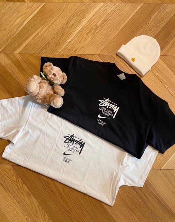 Stussy short-sleeved men's and women's 2024 summer new couples sports casual short-sleeved round neck breathable T-shirt 5152 S-5XL