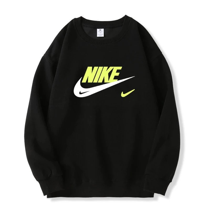 Nike Sweatshirt Men's and Women's 2024 Spring Sports Casual Loose Breathable Round Neck Sweatshirt Pullover 55932 S-3XL