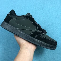 thumbnail for 【高版本随意对比150+的货/断码特价/数量不多/拼手速】Travis Scott x AJ1 Low 倒钩系列 头层皮 刷色 鞋带打蜡 低帮 板鞋运动鞋